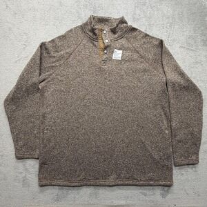 Sonoma Goods For Life Sweater Mens‎ 2XB Brown Supersoft Fleece Pullover Big Tall